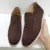High Top Casual Kidsuede Мужская обувь Круглый Носок Уютная натуральная кожа Плоские Пенни Обувь Slip-on Ленивые мокасины Обувь Летняя обувь для ходьбы
