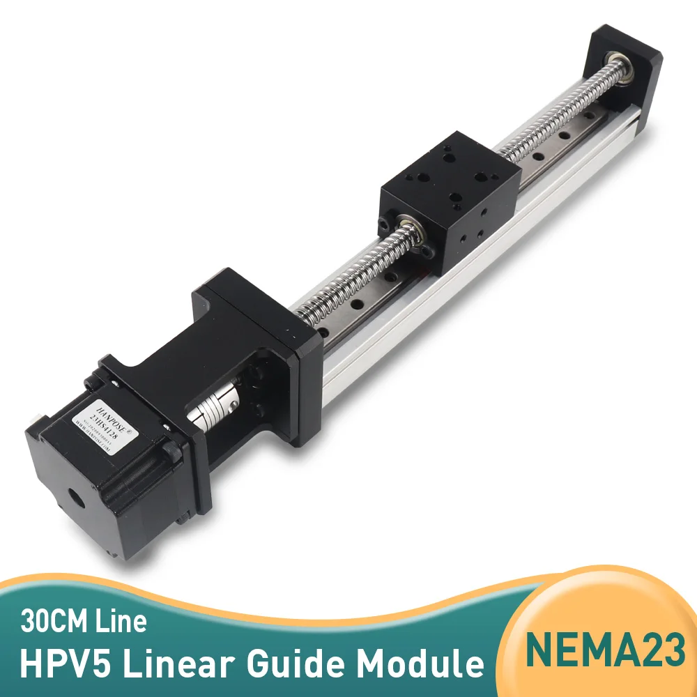 

HPV5 Linear Actuator Module Ball Screw SFU1204 MGN Rail with Nema17 NEMA23 Motor for CNC Laser Engraver 3D Printer Monitor Parts