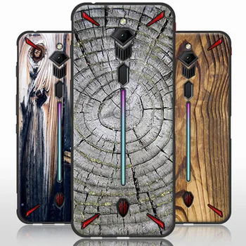 

Wood grain stone Printing Case For Nubia Red magic 3s Soft Silicone TPU back Cover For Nubia Redmagic 3s phone cases shell coque
