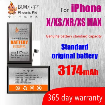 

Phoenix Kid Original Capacity Phone Battery For iPhone X XR XS Max Replacment Bateria For iPhone X XR XS Max Battery With ToolS