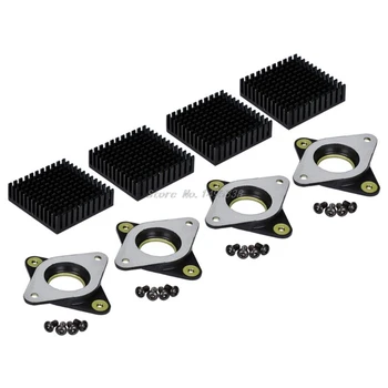 

4Set For Nema 17 Metal Vibration Damper Rubber Heatsink for 42 Stepper Motor Dropship