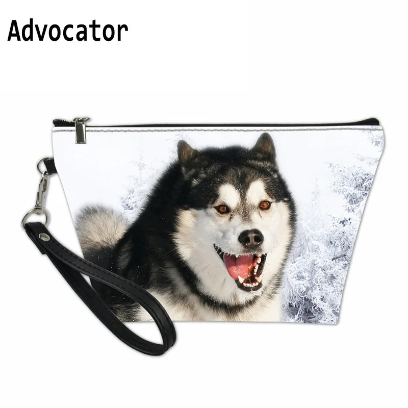 Сумка-косметичка ADVOCATOR Husky 3D с рисунком из искусственной кожи, органайзер для туалетных принадлежностей, сумка для хранения, ежедневные поставки, сумка для мытья