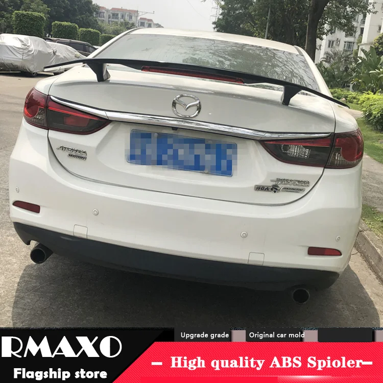 Спойлер для Mazda 6 Atenza 2016-2019 каркасный спойлер TF материал ABS праймер заднего крыла