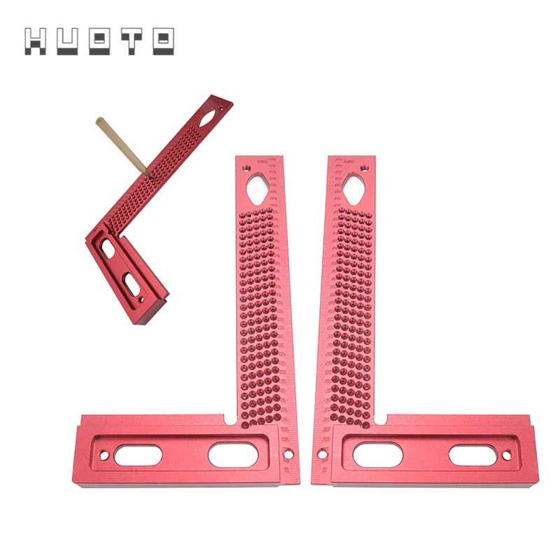 L Type 45cm DAUERHAFT Aluminum Alloy High Hardness Non Slip Cutting Ruler Measuring Tool L-Type for Home Use L Type 45cm DAUERHAFT Aluminum Alloy High Hardness Non Slip Cutting Ruler Measuring Tool L-Type for Home Use