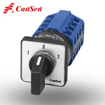 

10A Cam Switch changevoer switch 1-0-2 4 Poles 16 terminals (CE, CCC, TUV certificate) K&N CA4 replacer