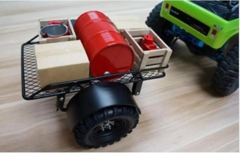1/10 Rc Climbing Car Trailer Bucket Toys Accessories Black | Игрушки и хобби