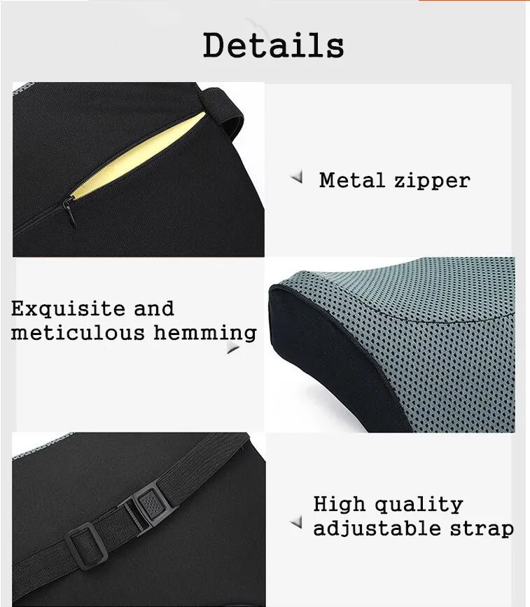 Memory Foam Seat Cushion Pillow Chair Cushion Seat Pad Car Hip Massage Pillow Office Chair pads Support Orthopedic Pain Relief 5