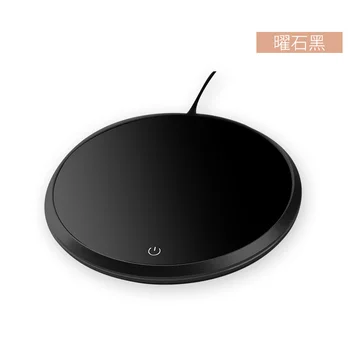 

Round Electric Mat Table Metal Thermostatic Usb Warm Cup Heating Warm Cup Coaster Individual Naperons Modern Placemats KK60TM
