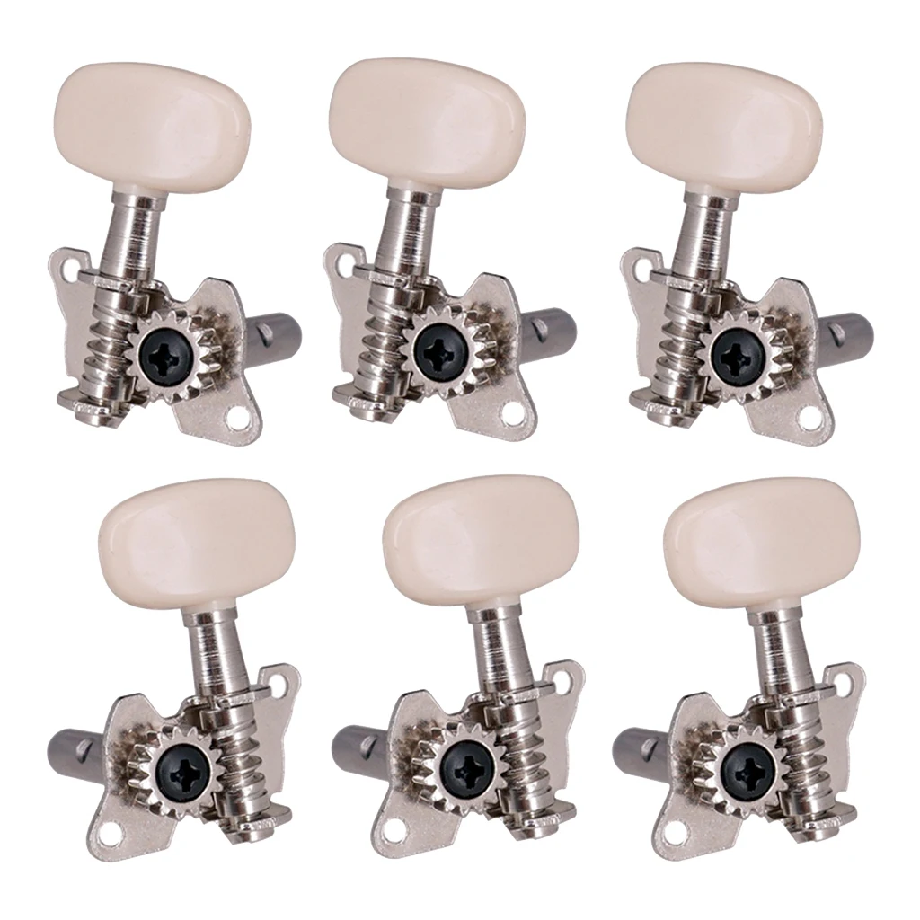 6pcs 3L3R Guitar Tuners Machine Heads Open Gear Guitar Tuning Pegs Accessory