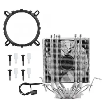 

4 Heat Pipe CPU Fan Radiator Cooler Heat Sink 48CFM 3Pin Fan Radiator For Intel LGA AMD 1366 1155 775