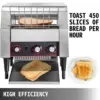 VEVOR 150/300/450 Pcs/H Electric Conveyor Toaster Bread Bagel Food Maker Kitchen Appliances Equioment for Restaurant Commercial 4