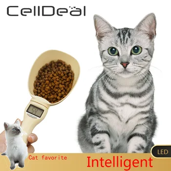 

800g/1g Pet Food Scale Cup For Dog Cat Feeding Bowl Kitchen Scale Spoon Measuring Scoop Precise Cup Portable With Led Display