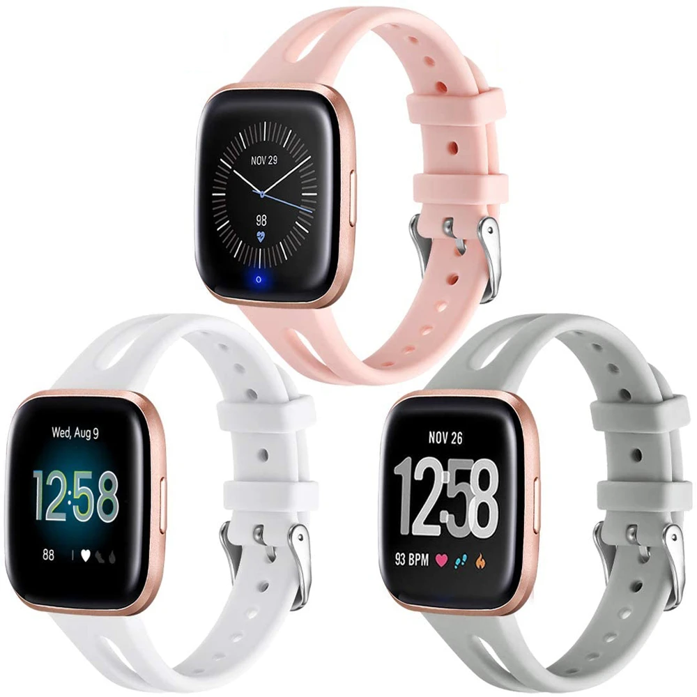 Тонкий тонкий ремешок для Fitbit Versa/Versa 2 водонепроницаемый сменный умных часов Versa