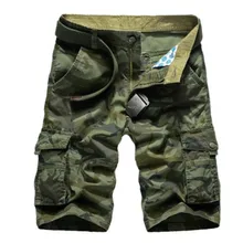Камуфляжные мужские шорты Карго, новинка, мужские повседневные шорты, мужские свободные рабочие шорты, мужские военные шорты размера плюс 29-44