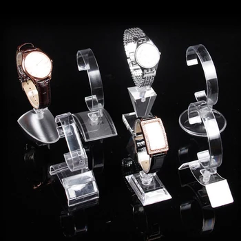

Clear Transparent Wristwatch Stand Case Acrylic Watch Display Holder Stand Rack Showcase Tool Plastic Jewelry Display Stand