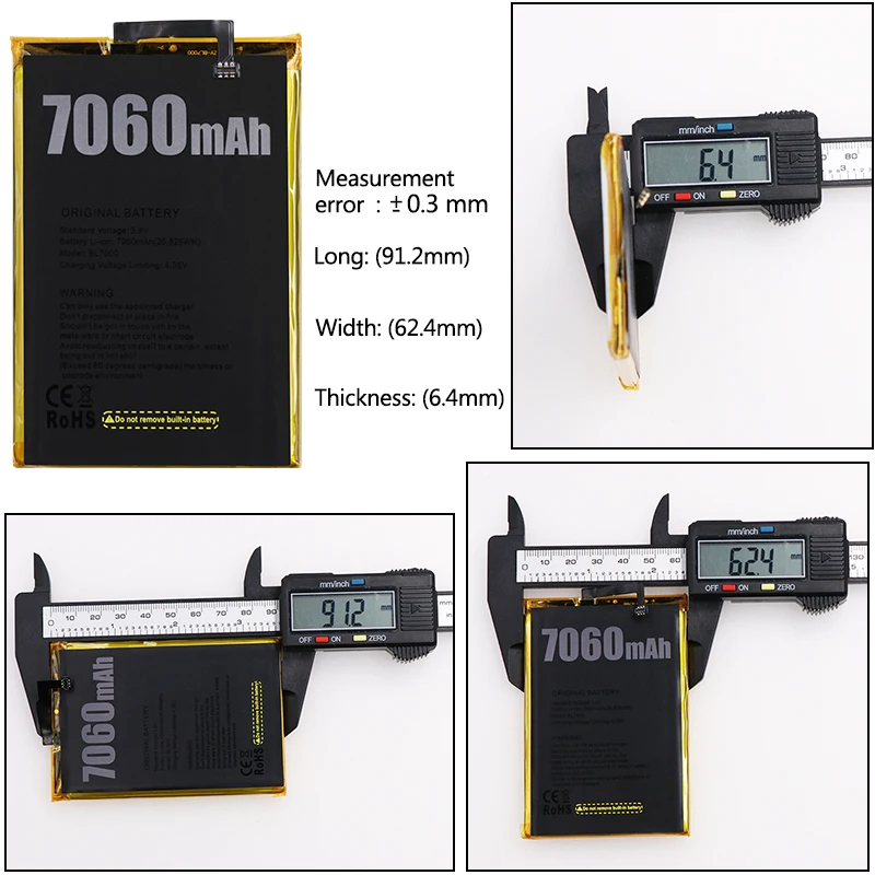 DyGod 7060 мАч для Doogee BL7000 батарея Замена батареи Bateria Для смартфон с
