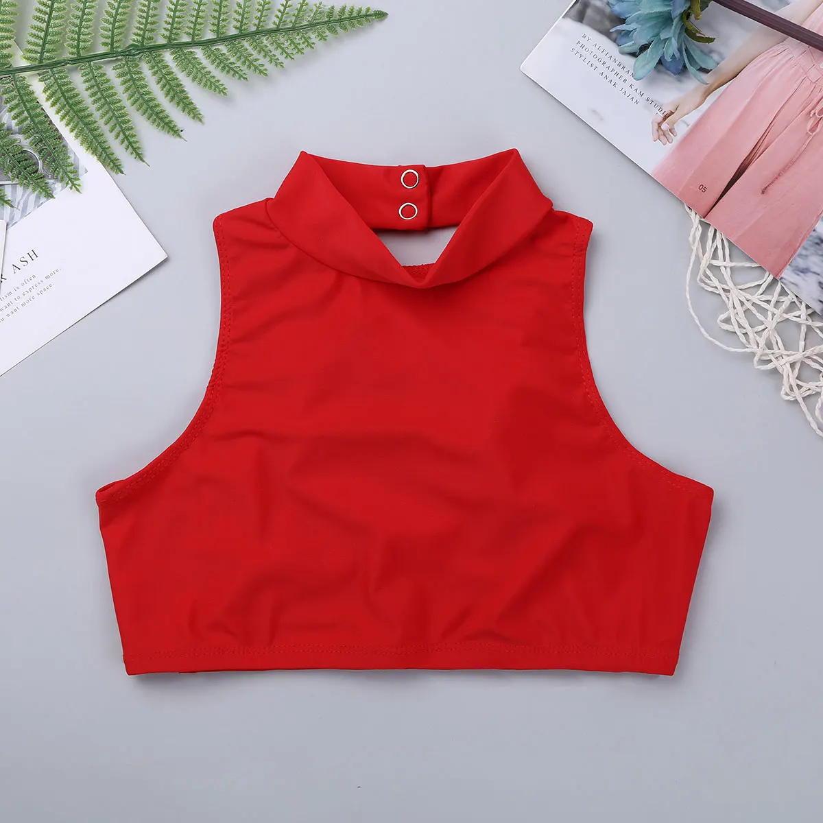 Kids Tops Sport Tank Tops Kid Teens Criss Cross Tank Tops Sleeveless Strappy Dance Crop Top Girl Ballet Dance Workout Gymnastics Yoga Activewear