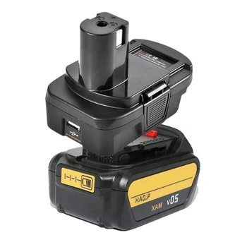 

DM18RL Battery Converter Adapter USB DM20ROB For Milwaukee Convert DEWALT 20V Milwaukee M18 To 18V Battery Adapter