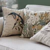 45x45cm Throw Pillows Cotton Linen Flower Embroidery Pillowcase Cover Sofa Car Cushion with Core Home Decor for Living Room ► Photo 3/6