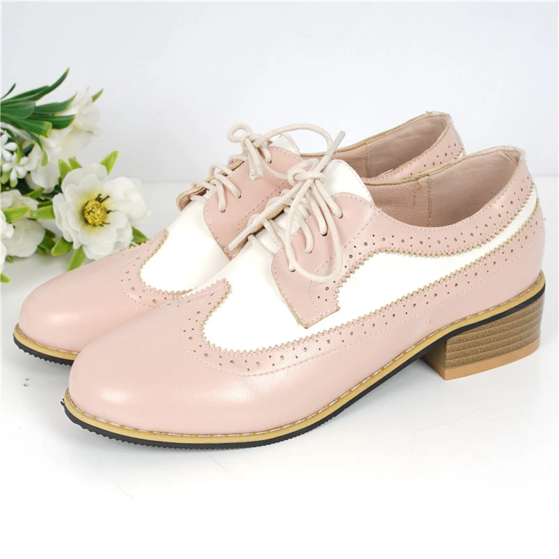 low heel brogues
