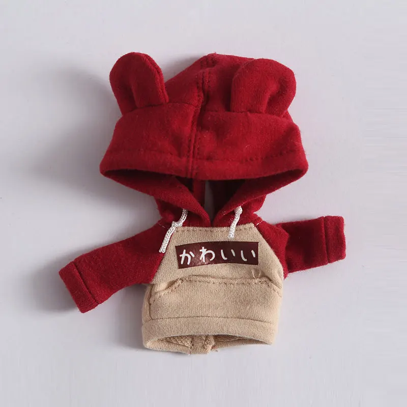 Ob11 худи eva 1/12 1/8 BJD одежда красивый узел Мягкая игрушка "поросенок" салон bly средняя ткань младшая голова аксессуары для кукол - Цвет: 6 only clothes