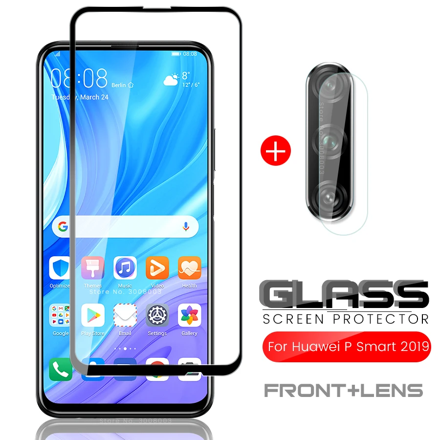Для huawei p smart pro 2019 Защитное стекло для экрана stk-l21 6 59 ''пленка объектива камеры