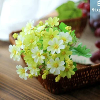 

Floral 28 Head Jump Orchid Daisy 7 Fork Artificial Flower Ornamental Flower Silk Flower Artificial Flower Hipster Plastic Flower