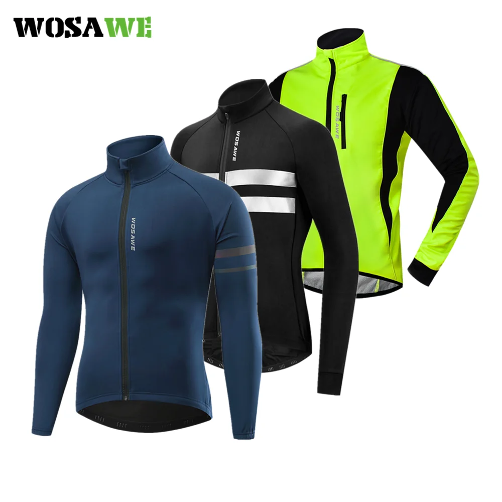 WOSAWE Winter Cycling Jacket Windproof Thermal Keep Warm Mountain Bike