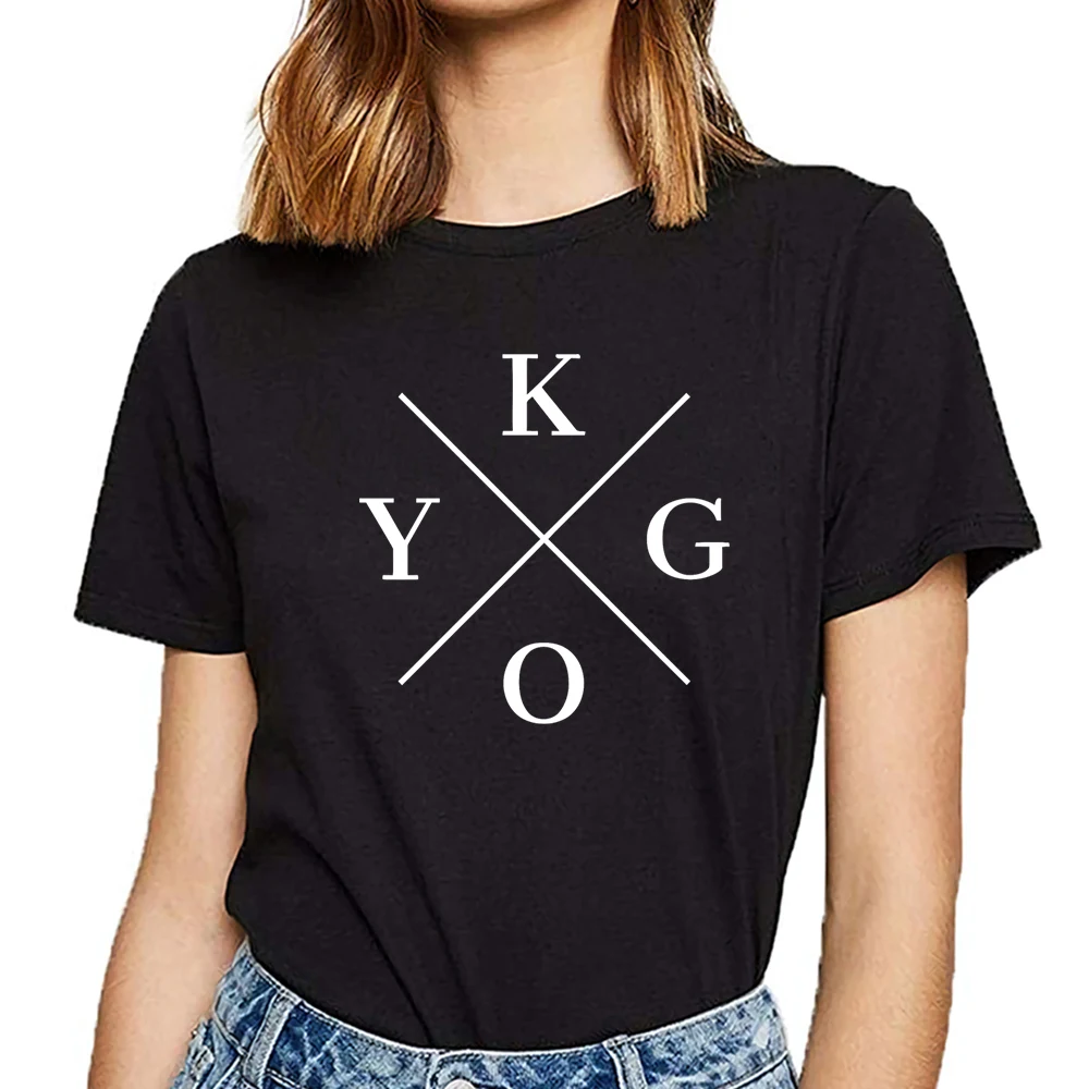 Женская Винтажная Футболка kygo в стиле хип хоп|Футболки| |