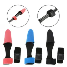 3 couleurs de canne à pêche en plein air réutilisable, couvercle de pointe de cravate, sangles de fixation, couvercles de fixation et étui de protection de canne à pêche