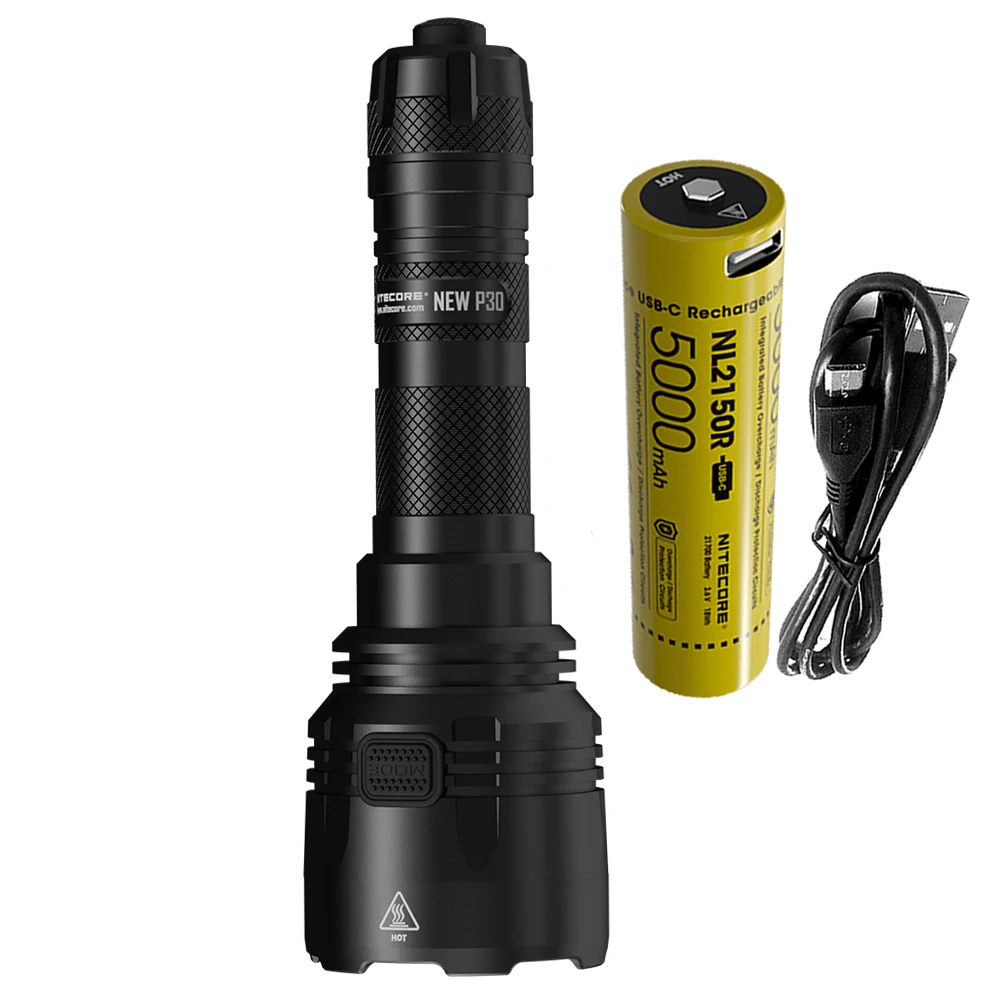 Новинка охотничий фонарик NITECORE P30 модель XP L HI V3 максимальная яркость 1000 люмен