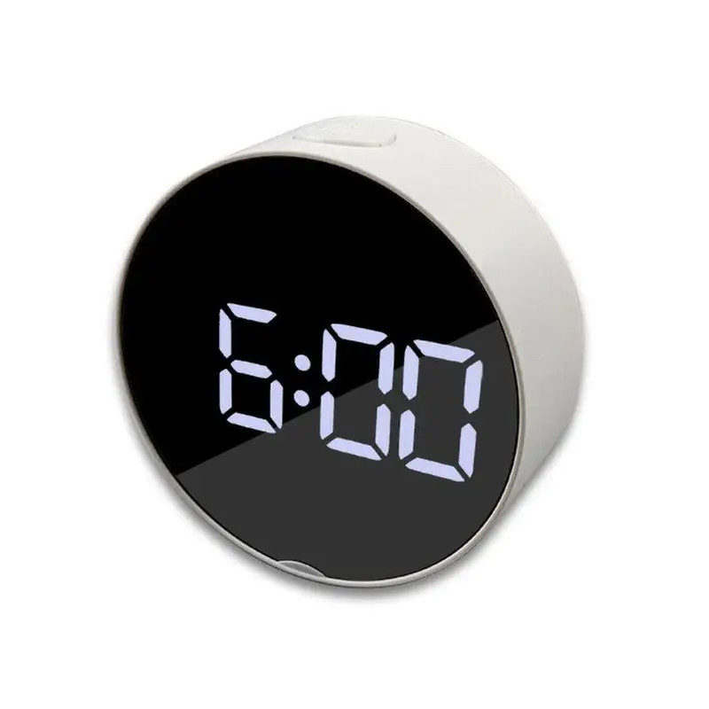 

Multifunctional Electronic Clock Bedside Alarm Clock Led Mirror Large Screen Digital Clock for Living Room Bedroom 4 Color