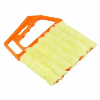 

1Pcs Car Air Conditioner Duster Cleaning Brush Blinds cleaning brush Washing Windows Car air outlet Cleaning Tools Orange