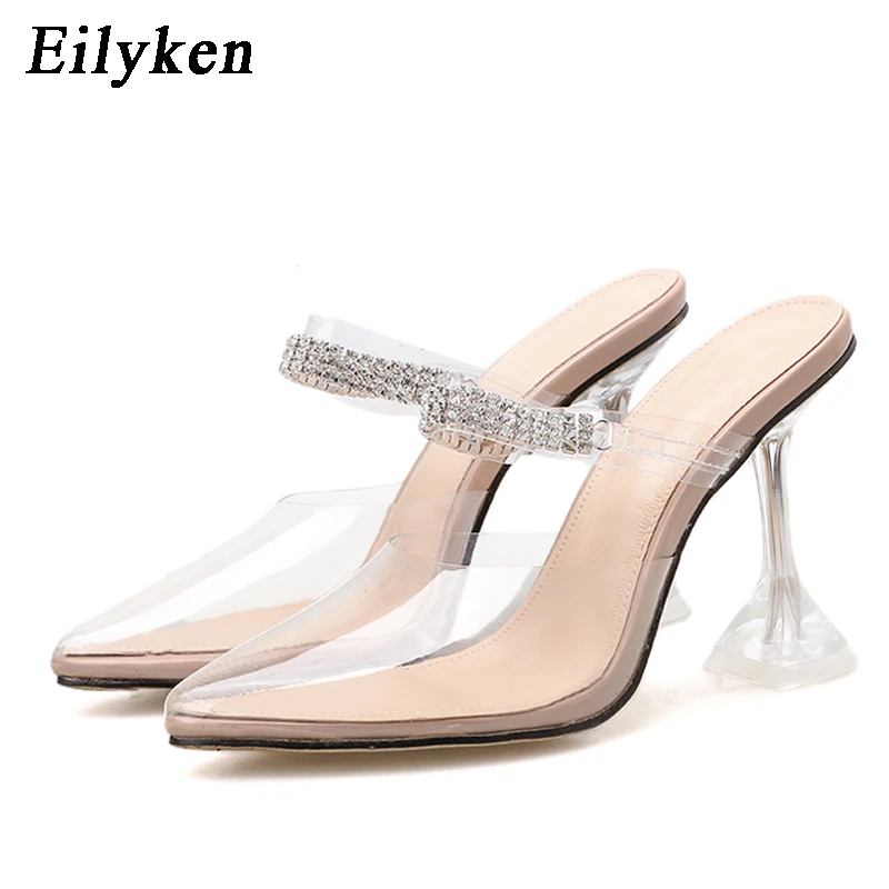 ladies perspex heels