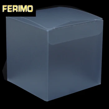 

Wholesale Square Frosted Transparent Plastic PVC Packaging Box Folding Carton Dust-proof Gift Cake Craft Packing Wedding Party