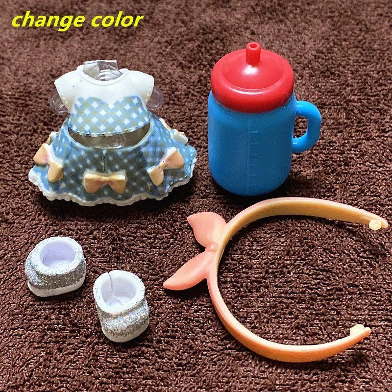 L.O.L. SURPRISE 1 Set Original Clothes Shoes Bottles Accessories Dress Suit for LOL 8 cm Big Sister Dolls Unicorn Outfit Kid Toy 25