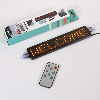 7*40Dots 12v LED Car sign Moving Message Display Programmable LED display Board for Advertising Mini Advertising LED Screen advertising culture