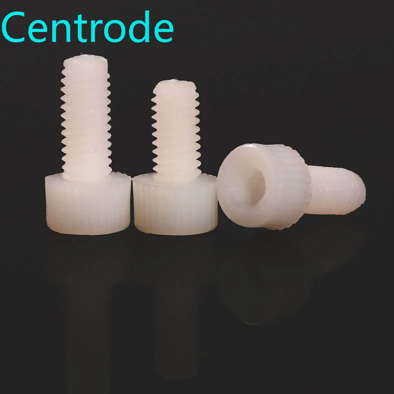 Plastic nylon hexagon socket screw PA66 head bolt cup m3m4m5m6m8 20Pcs | Обустройство дома