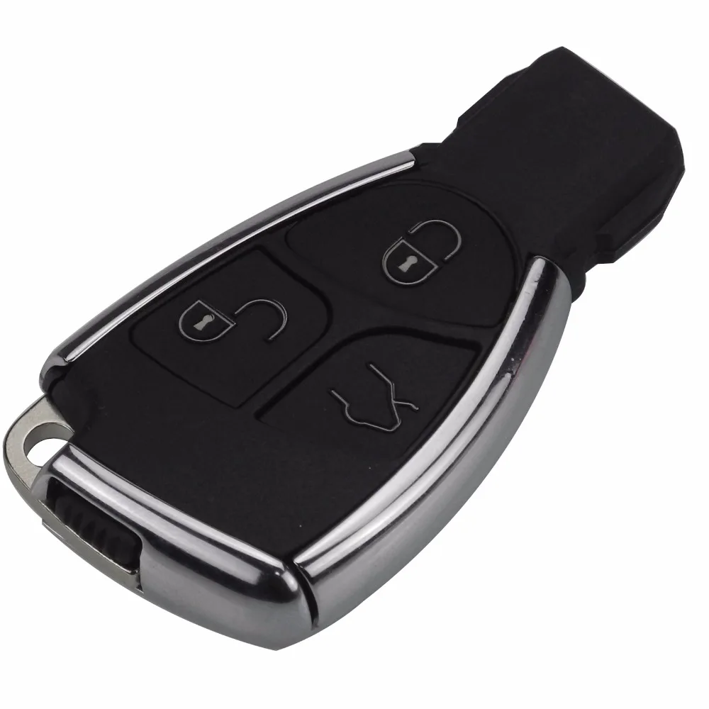 JINGYUQIN NEW MODIFIED NEW SMART REMOTE KEY SHELL CASE FOB 3B FOR MERCEDES-BENZ CLS C E S + BATTERY HOLDER
