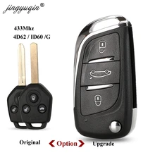 Jingyuqin 433 Mhz 4D62 ID60 G Chip 3 Knop Afstandsbediening Sleutel Voor Subaru Forester Outback Xv Origianl/Verbeterde Flip vouwen Sleutelhanger
