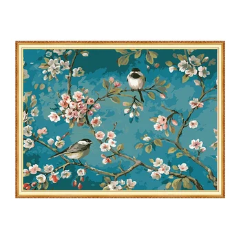 

Meian Flower Bird full square diamond 5D DIY Diamond art 3D Diamond painting Kit cross stitch diamond mosaic photo home decor
