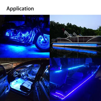 

SMD 3528 Light Strips Waterproof Bow Pontoon Kit Marine With Controller