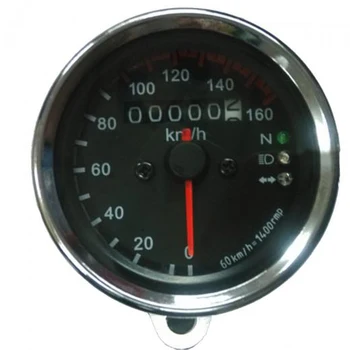 

12V Motorcycle Bike Dual Odometer Speedo Meter Gauge LED Backlight NEW