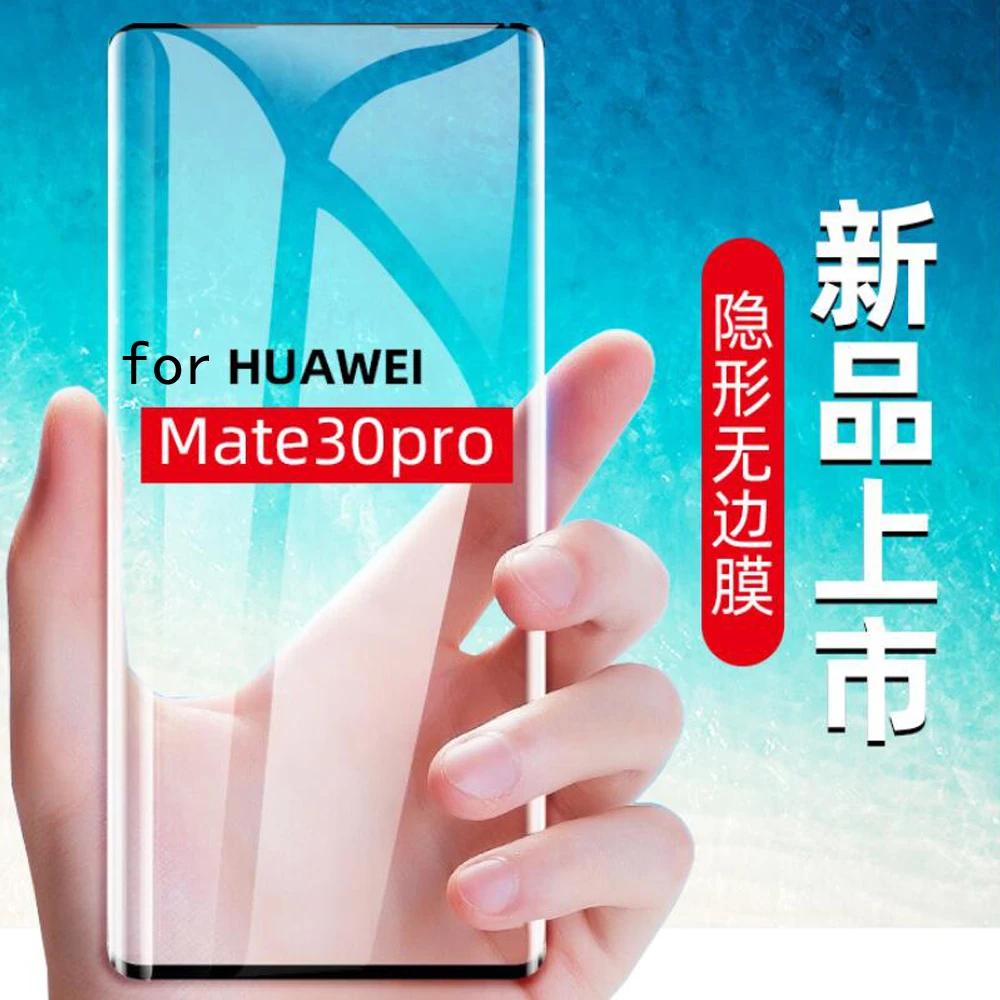 

For Huawei Mate 30 Pro Screen Protector Mate 30 Pro Tempered Glass 2.5D 9H Full Glue Cover Glass For Huawei Mate 30 Pro
