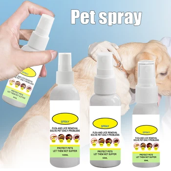 

Cat Flea and Tick Control Spray for Cat Dogs Safe to Use 30ml/50ml/100ml I88
