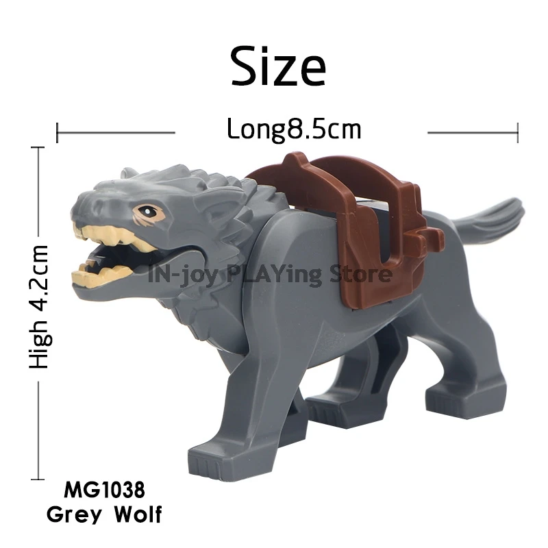 Sci- fi Movie Series GXL047 Animal Building Block War Wolves Godzillas Kong Monster Brick Educational Toy For Children Kids Gift