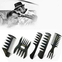 Estilo escova de cabelo pente de óleo retro cabeça de óleo amplo dente pente barba barbeiro ferramentas estilo do cabelo hairstylist acessórios