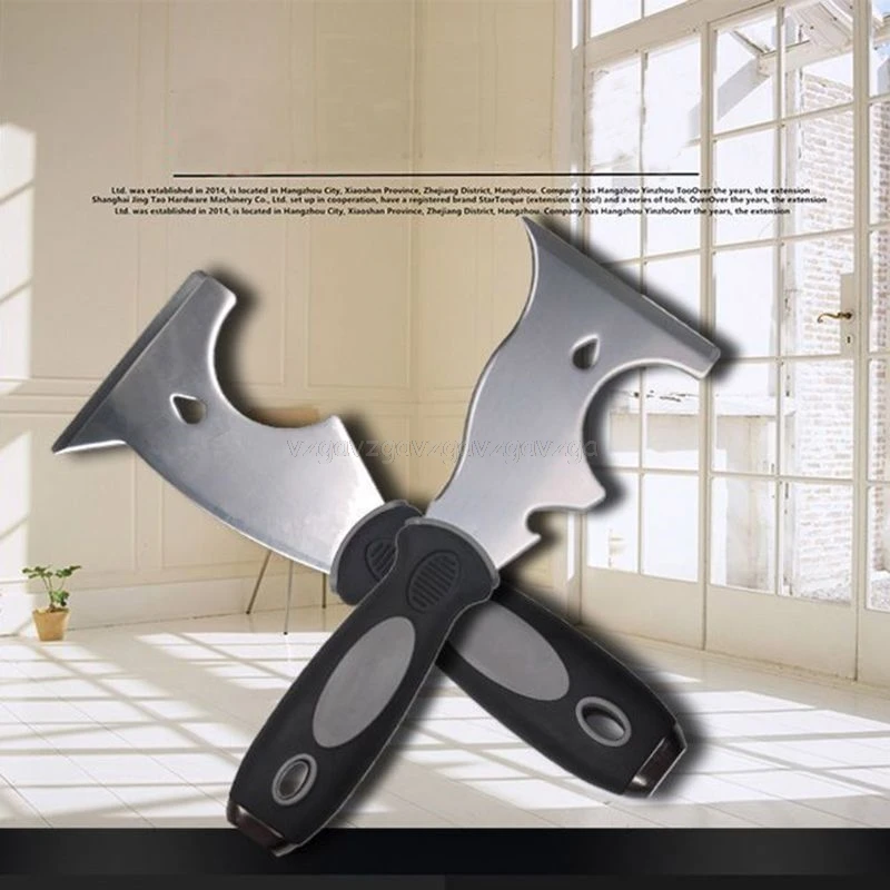 Stainless Steel Paint Putty Scraper 7 in 1 9 Tool Spackle Knife Caulk Removal Painters for Wood Wallpaper | Инструменты