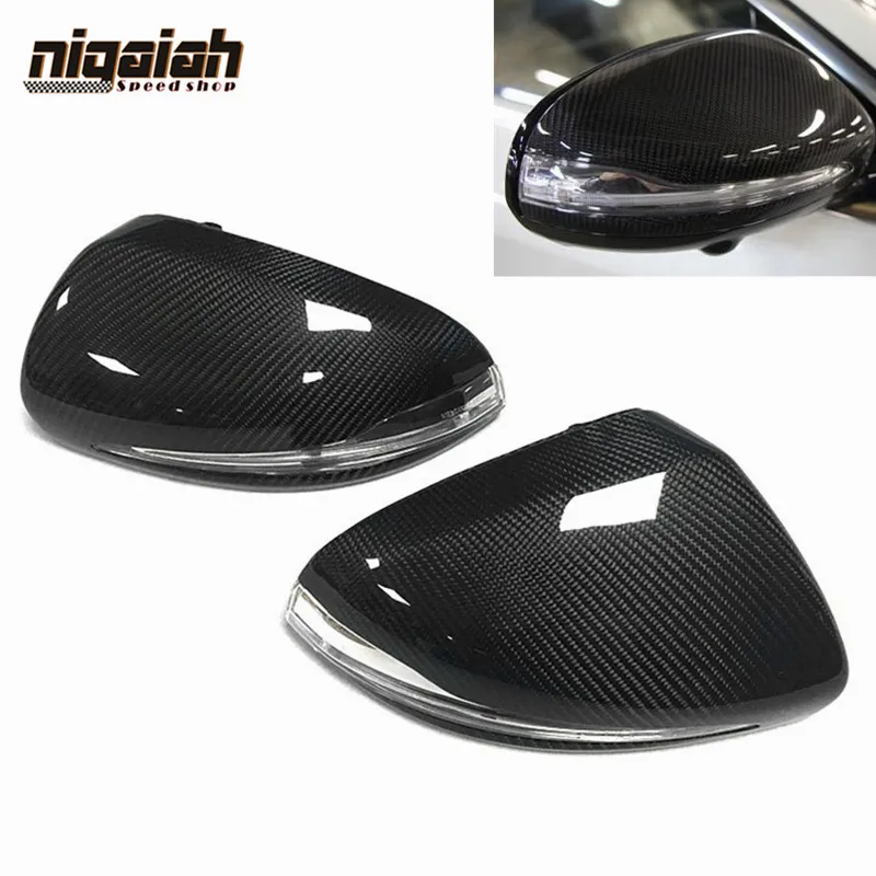 

Dry Carbon Fiber RHD Mirror Cover For Mercedes benz W205 W213 W222 GLC-Class C Class E Class S Class Car Rearview Mirror Caps