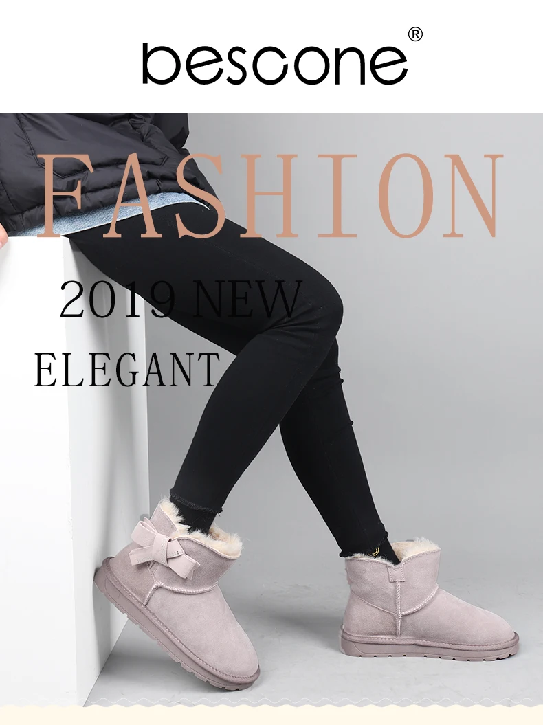 BESCONE/милые однотонные ботинки; новая зимняя теплая удобная обувь с круглым носком на квадратном каблуке; Специальный дизайн; женские ботильоны; BX35